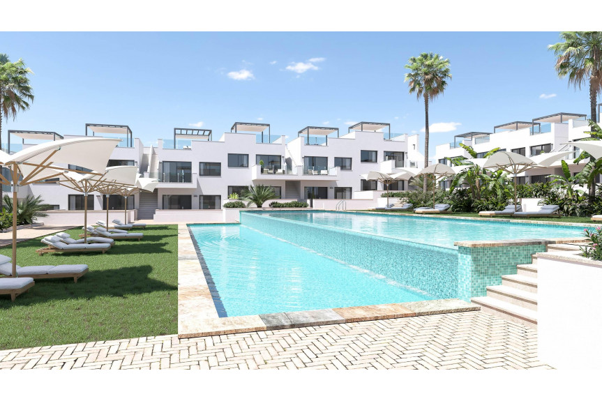 Torrevieja, Apartments overlooking the pink lake