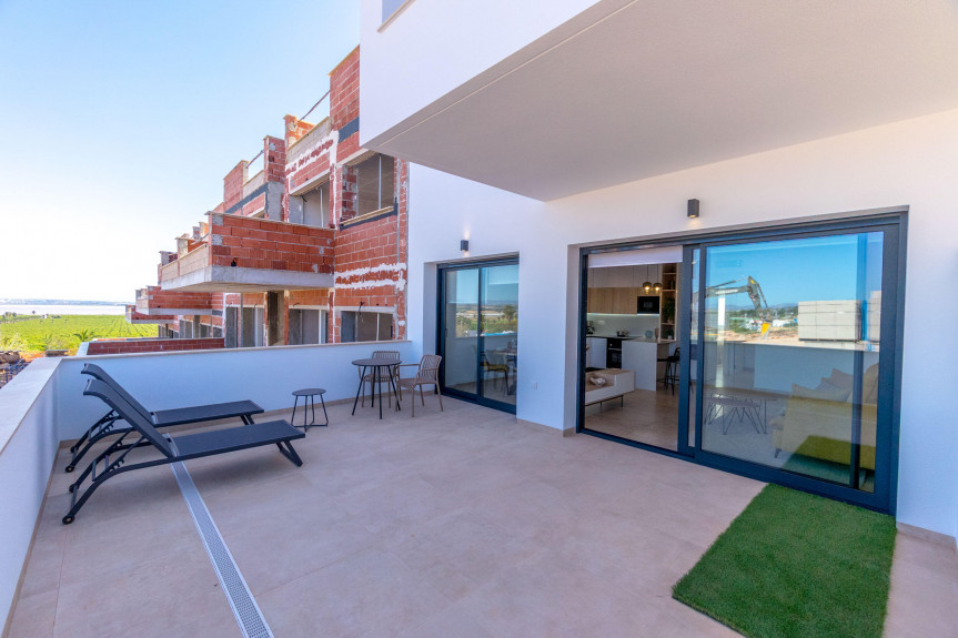 Torrevieja, Apartments overlooking the pink lake