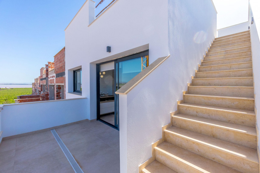 Torrevieja, Apartments overlooking the pink lake
