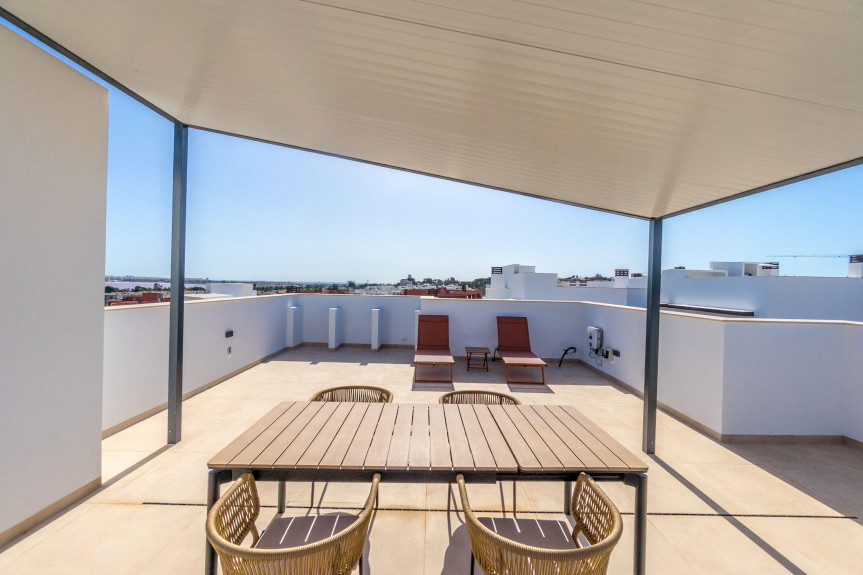 Torrevieja, Apartments overlooking the pink lake
