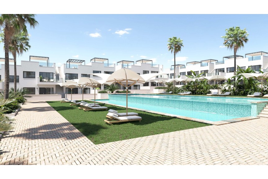 Torrevieja, Apartments overlooking the pink lake