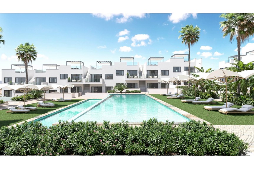 Torrevieja, Apartments overlooking the pink lake