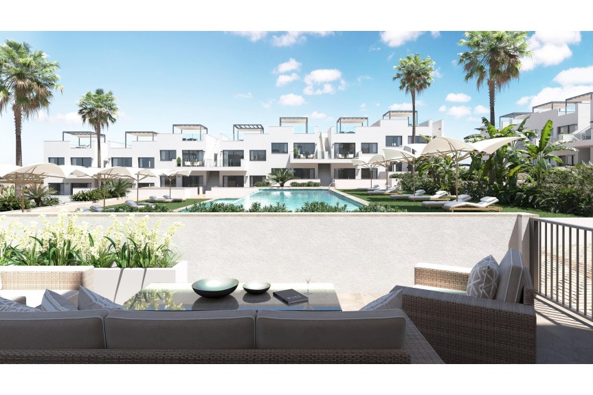 Torrevieja, Apartments overlooking the pink lake