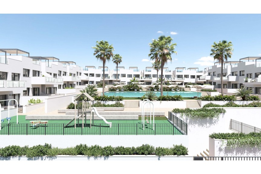 Torrevieja, Apartments overlooking the pink lake