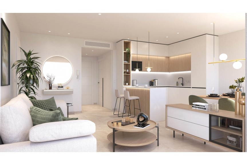 Torrevieja, Apartments overlooking the pink lake