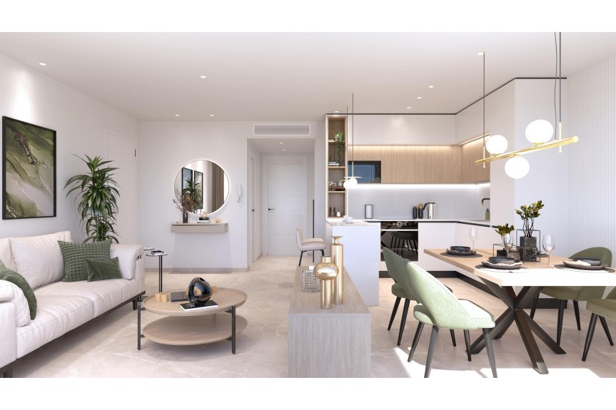 Torrevieja, Apartments overlooking the pink lake