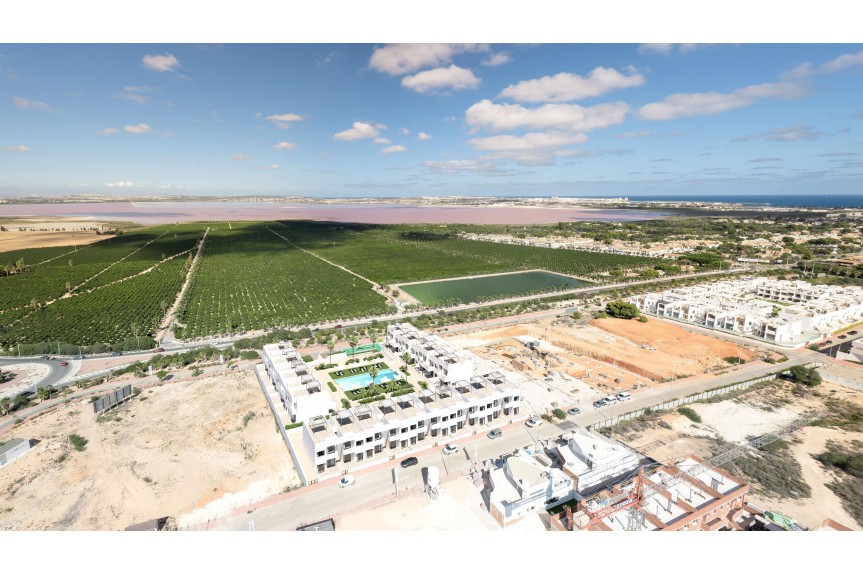 Torrevieja, Apartments overlooking the pink lake