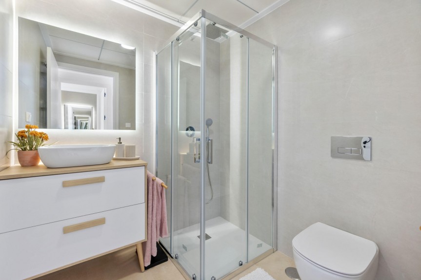 Torrevieja, Apartments overlooking the pink lake