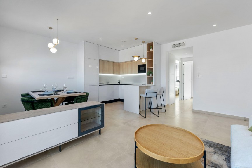 Torrevieja, Apartments overlooking the pink lake