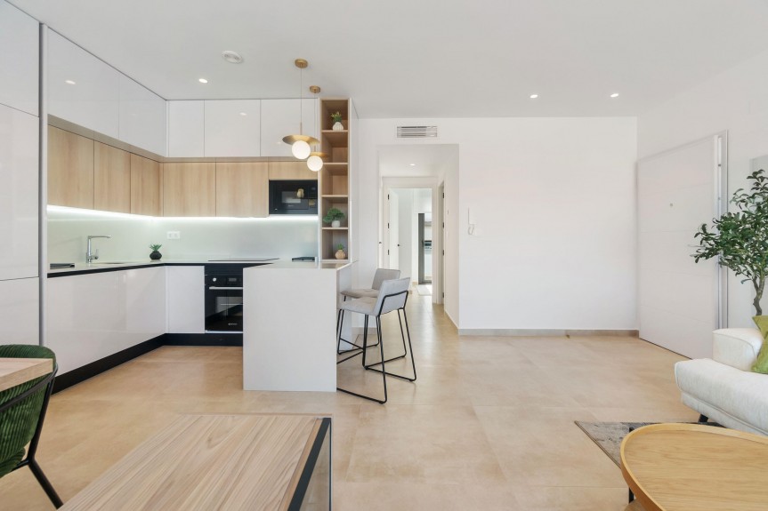 Torrevieja, Apartments overlooking the pink lake