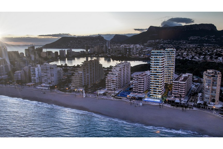 Calpe, Luxury beachfront apartments and duplexes at La Fossa Beach in Calpe