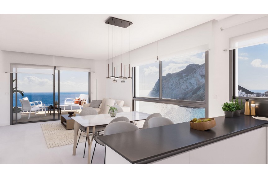 Calpe, Luxury beachfront apartments and duplexes at La Fossa Beach in Calpe