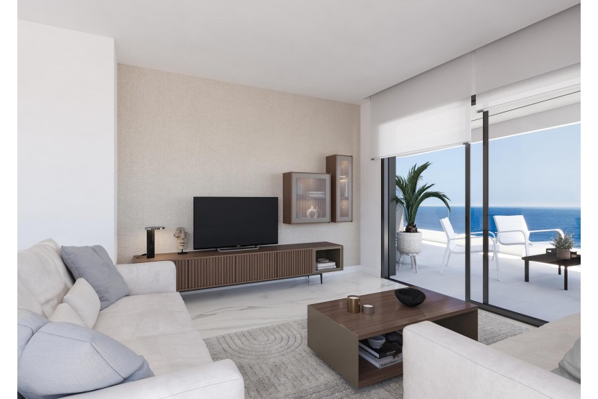 Calpe, Luxury beachfront apartments and duplexes at La Fossa Beach in Calpe