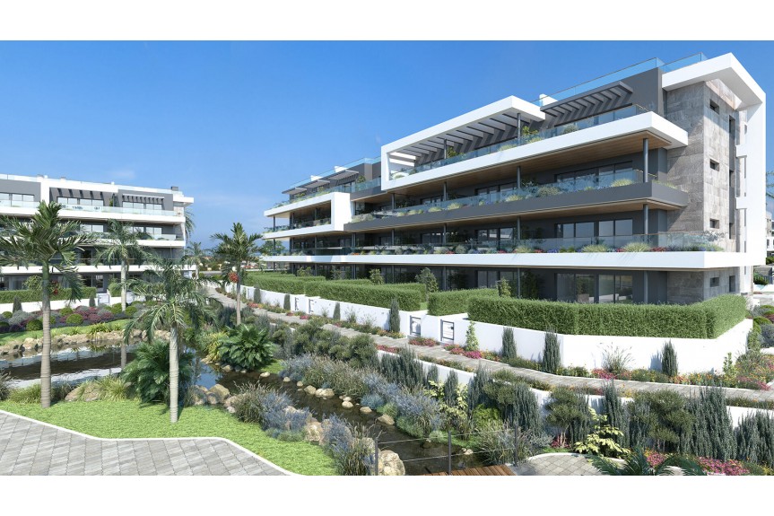 Torrevieja, Modern apartments, bungalows, and villas surrounded by nature