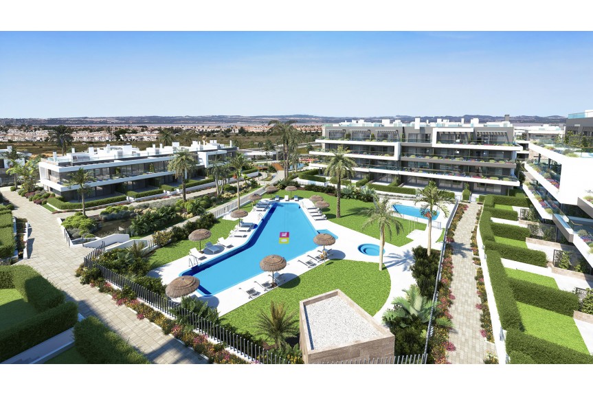 Torrevieja, Modern apartments, bungalows, and villas surrounded by nature