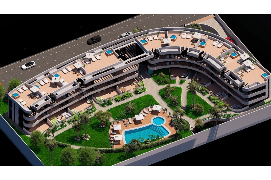 Los Alcazares, Apartamenty przy polu golfowym