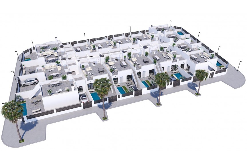 Torre Pacheco, Nowoczesne wille z prywatnym basenem